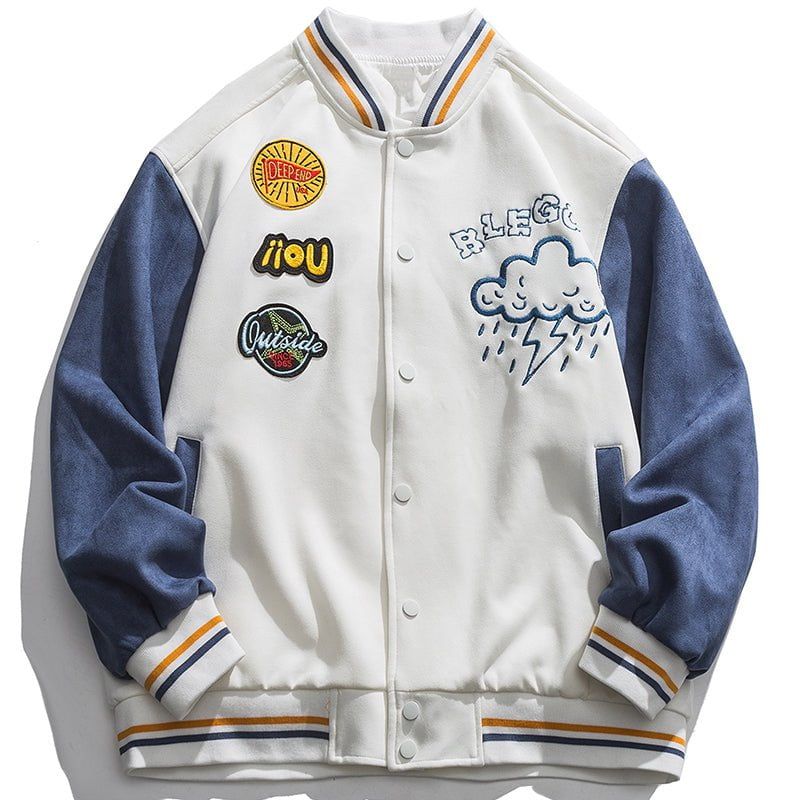 Varsity Jacket Rain Embroidered sold by Yugen Theory
