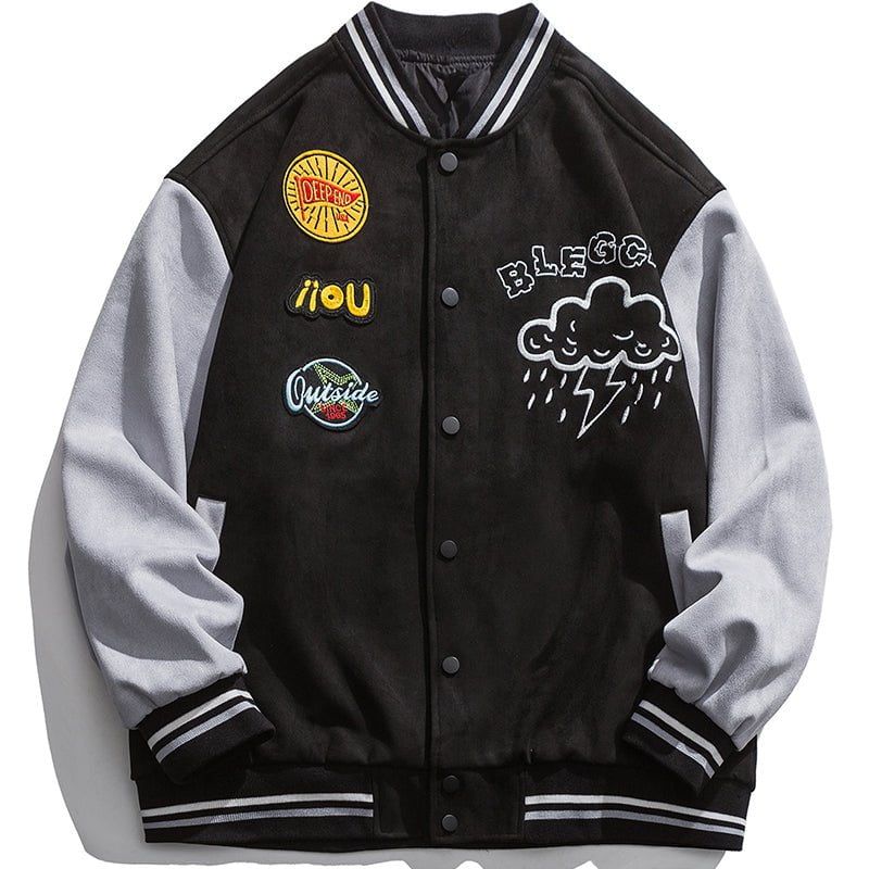 Varsity Jacket Rain Embroidered sold by Yugen Theory product image thumbnail 2