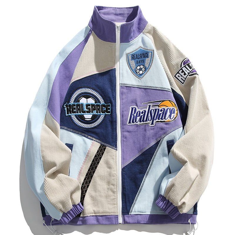 Patchwork Jacket Color Block sold by Yugen Theory