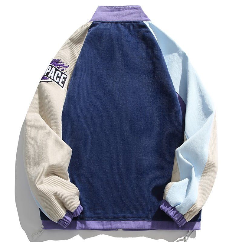 Patchwork Jacket Color Block sold by Yugen Theory product image thumbnail 2