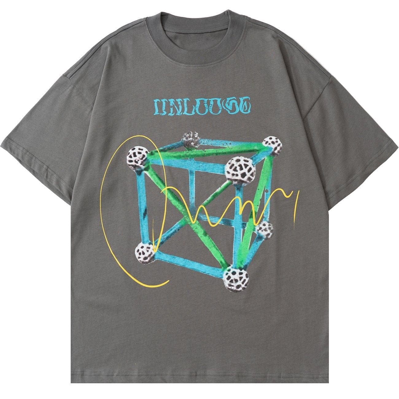 Cube Cotton Graphic T-Shirt sold by Yugen Theory product image thumbnail 3