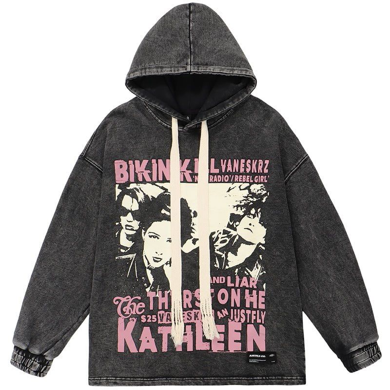 Vintage Washed Hoodie Bikini Kill sold by Yugen Theory