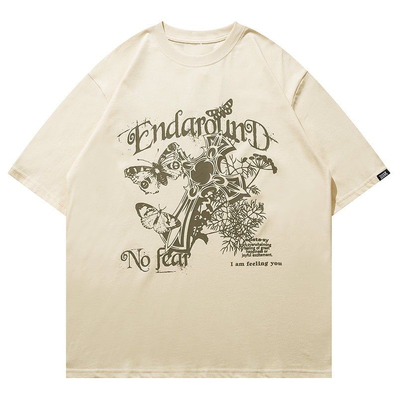 Retro T-shirt Chrome Heart sold by Yugen Theory