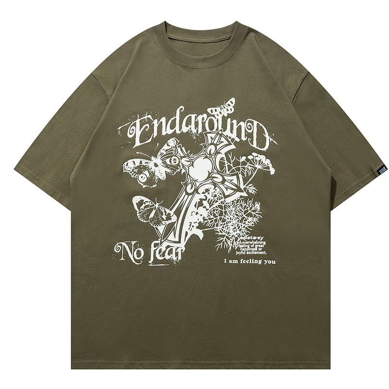 Retro T-shirt Chrome Heart sold by Yugen Theory product image thumbnail 2