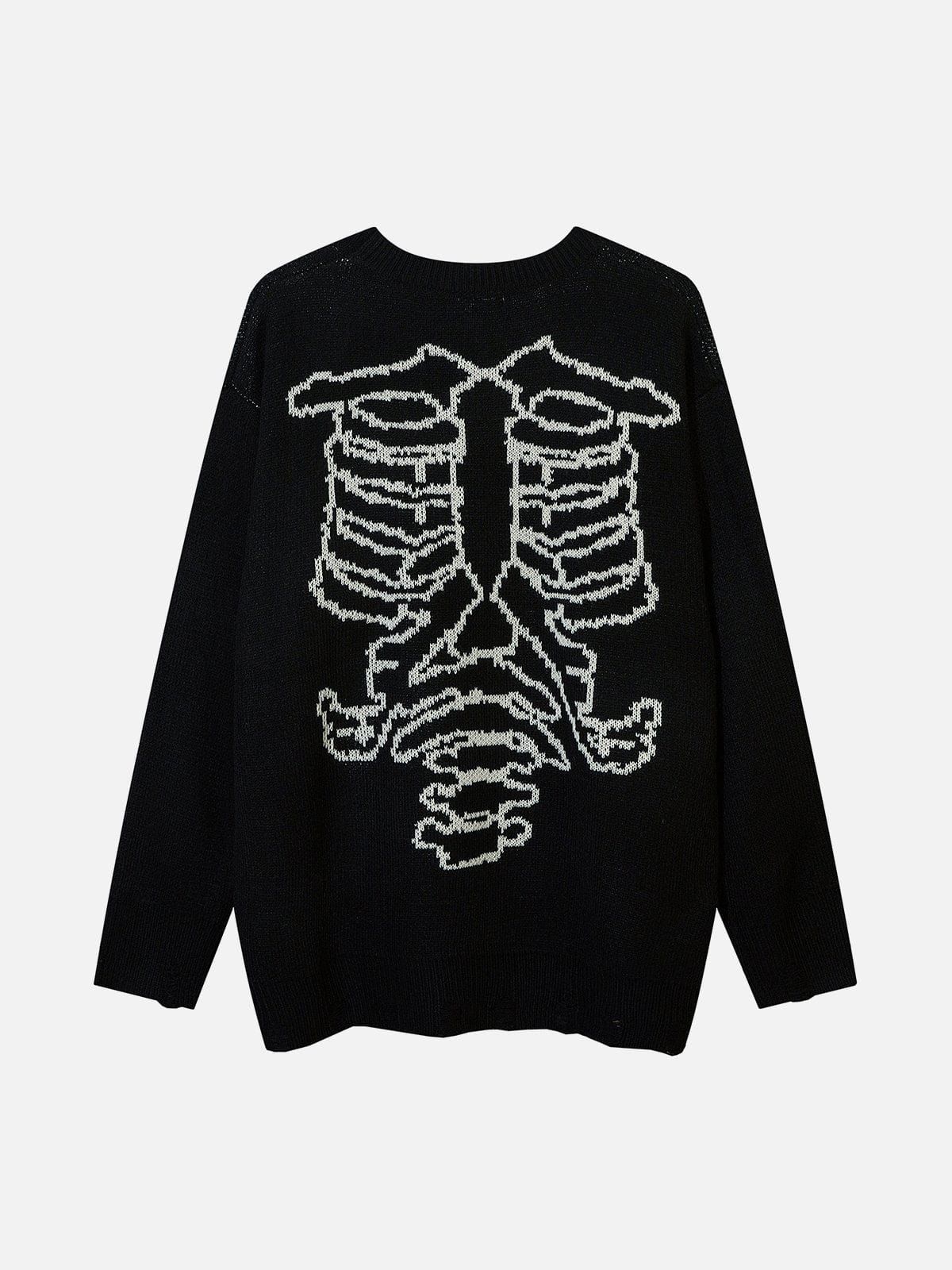 Skeleton Love Knit Sweater sold by Yugen Theory product image thumbnail 3