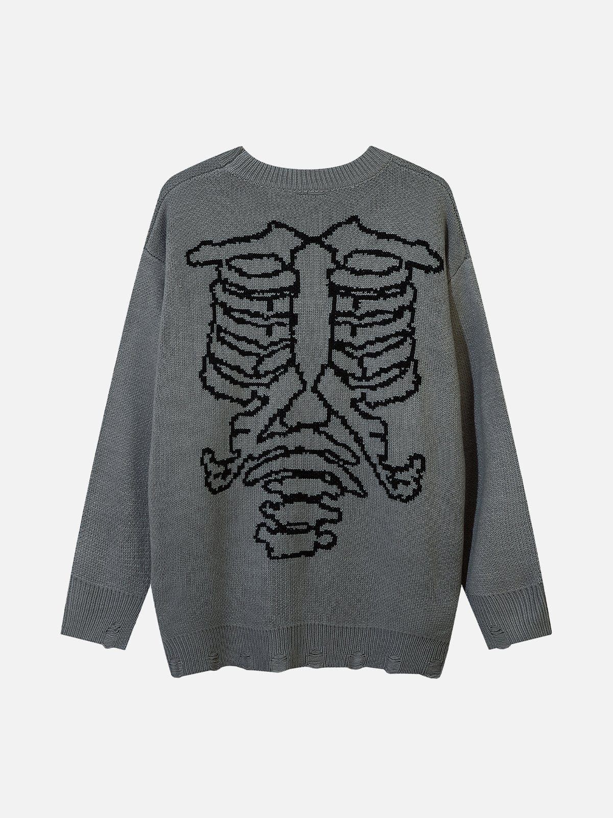 Skeleton Love Knit Sweater sold by Yugen Theory product image thumbnail 4