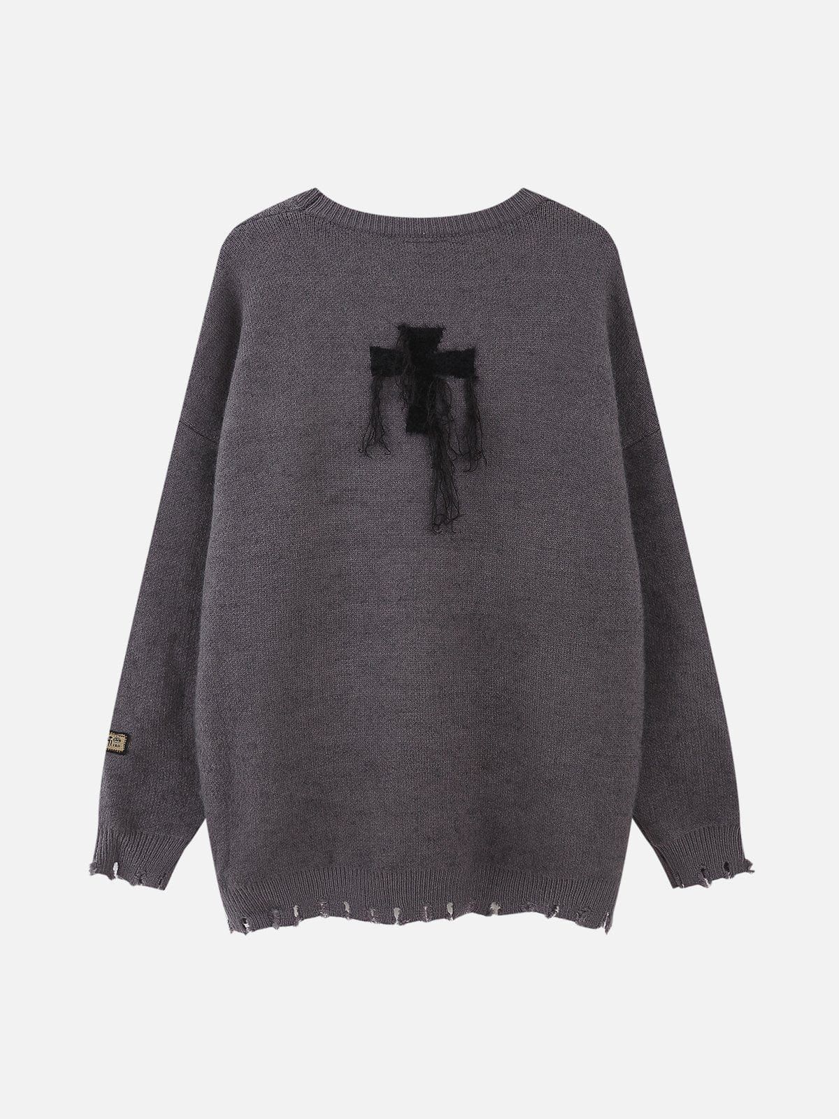Tassel Crucifix Sweater sold by Yugen Theory product image thumbnail 2