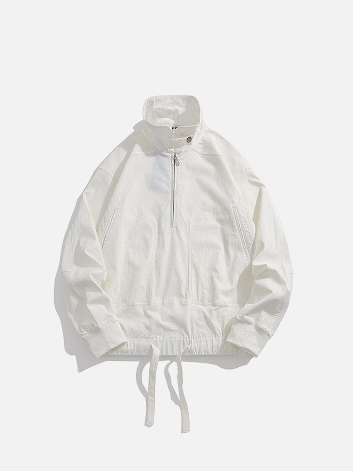 Half Zipper Drawstring Sweatshirt sold by Yugen Theory product image thumbnail 3