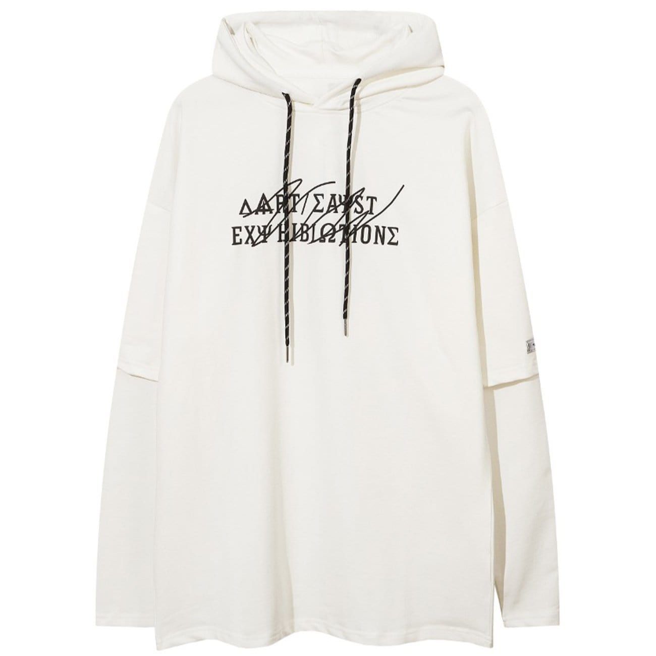 Personality Fake Two Print Hoodie sold by Yugen Theory product image thumbnail 4