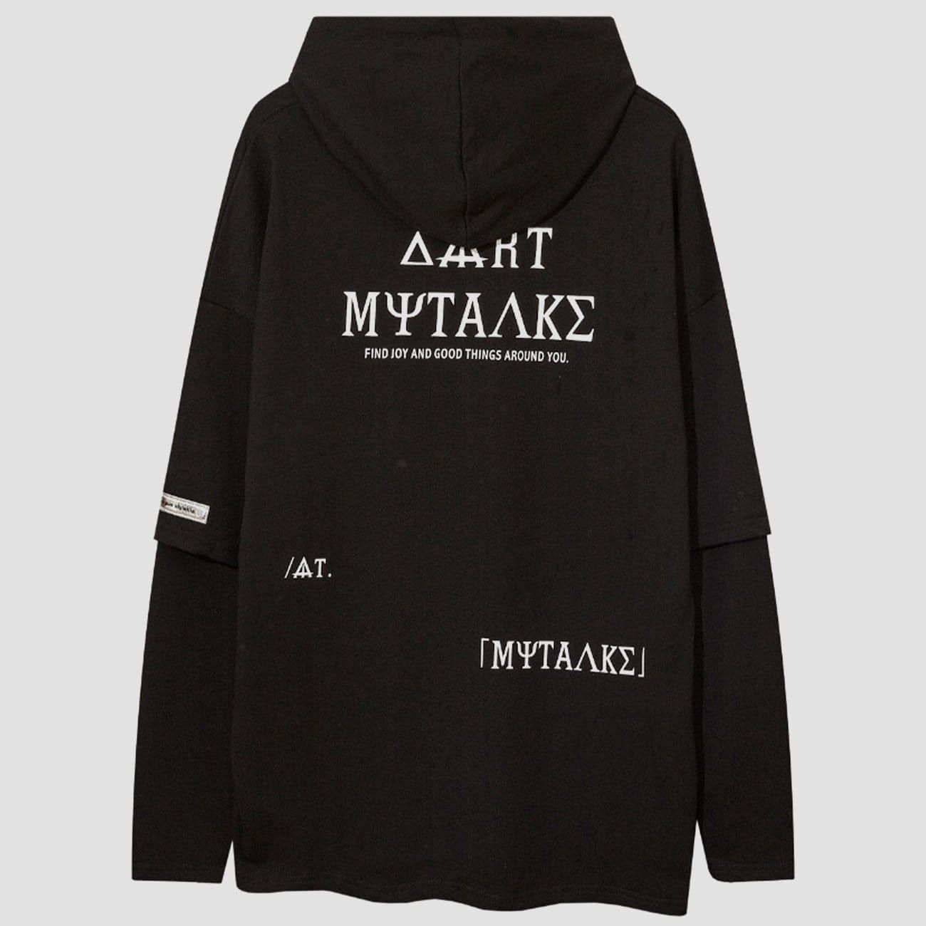 Personality Fake Two Print Hoodie sold by Yugen Theory product image thumbnail 2