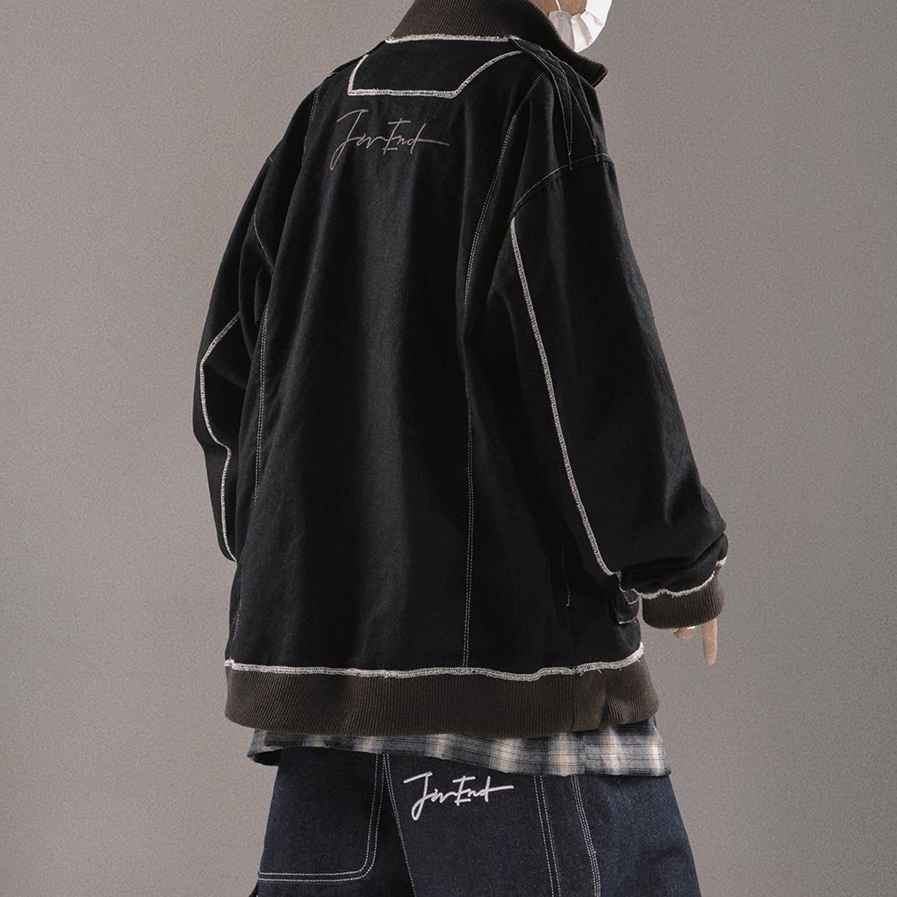 Multiple Zipper Pockets Jacket sold by Yugen Theory product image thumbnail 3