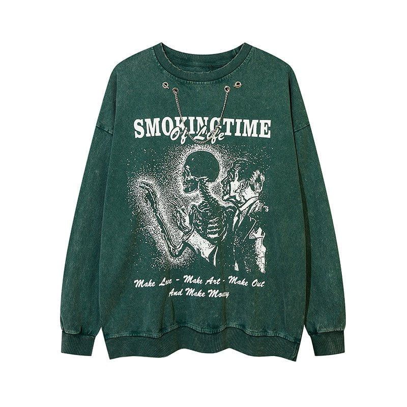 Vintage Skull Sweatshirt sold by Yugen Theory