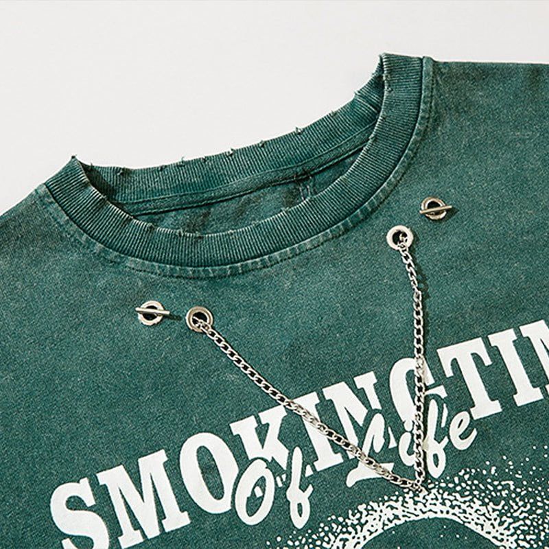 Vintage Skull Sweatshirt sold by Yugen Theory product image thumbnail 5