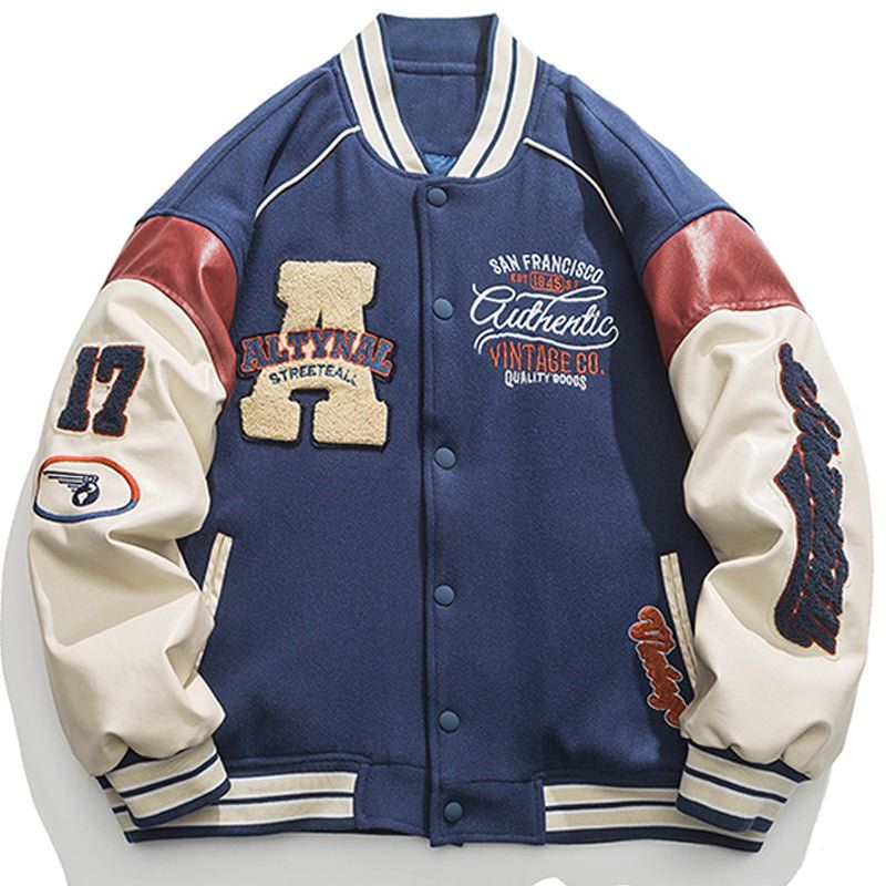 Thicken Varsity Jacket Embroidery A sold by Yugen Theory product image thumbnail 2