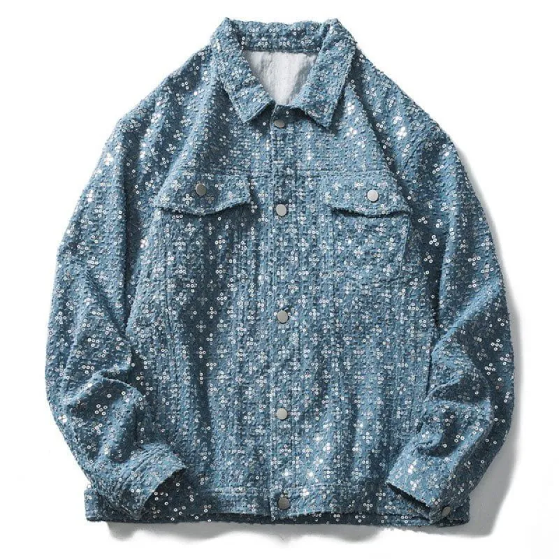 Sequin Jacket Hip Hop Casual Style sold by Yugen Theory