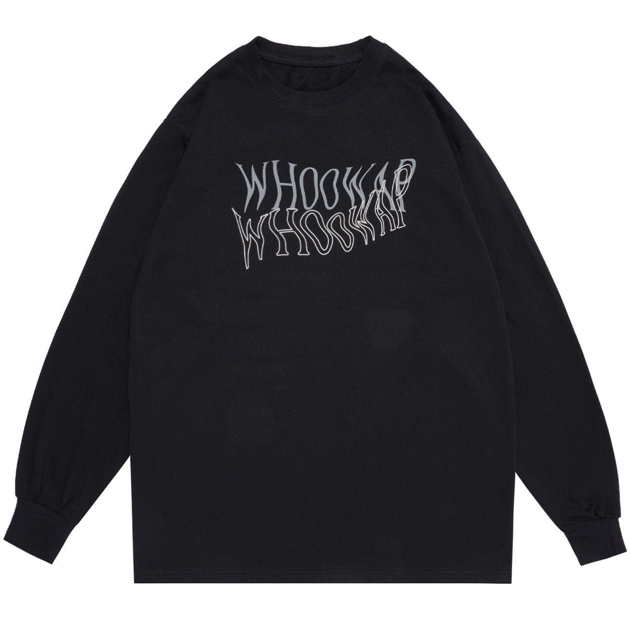 Irregular Letters Cotton Sweatshirt sold by Yugen Theory product image thumbnail 2