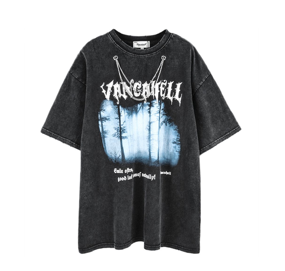 VANCARHELL Gothic Chain T-Shirt sold by Yugen Theory