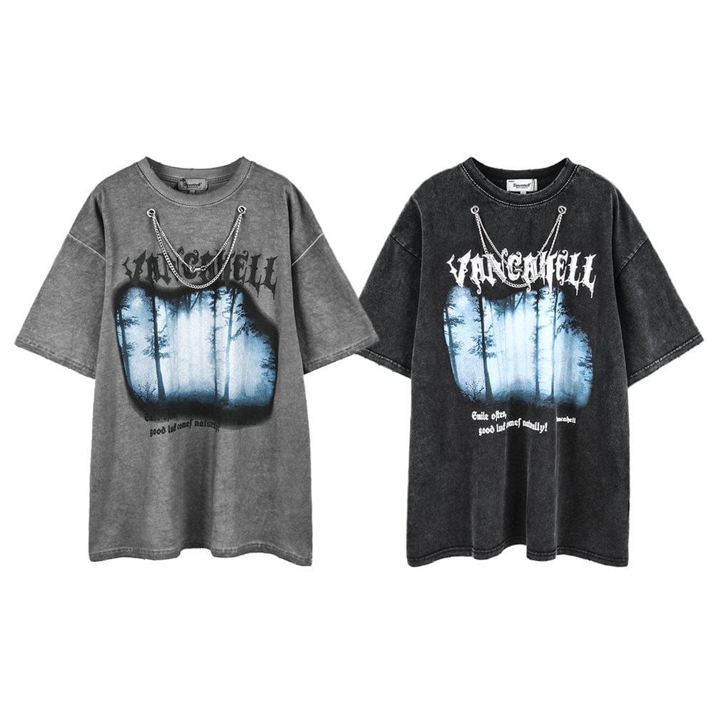 VANCARHELL Gothic Chain T-Shirt sold by Yugen Theory product image thumbnail 4
