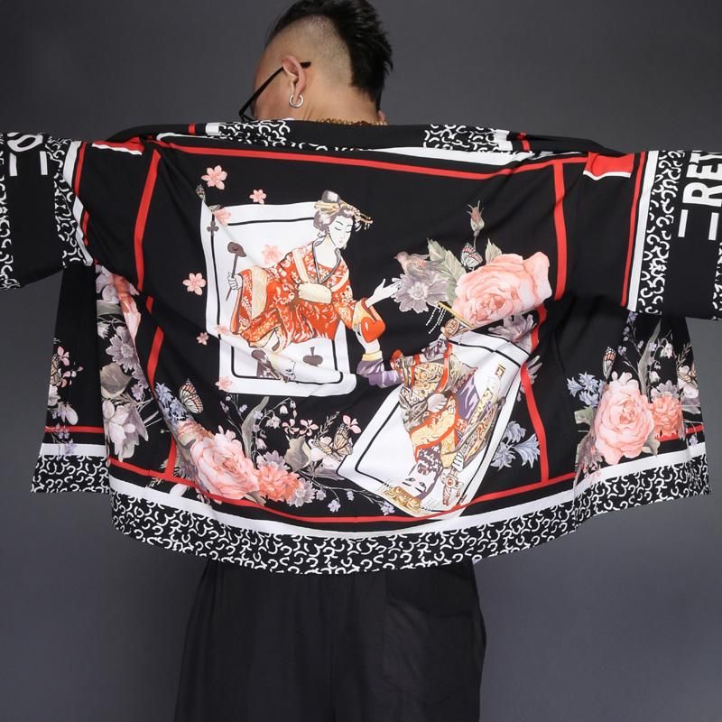 Cards Kimono Cardigan Shirt sold by Yugen Theory product image thumbnail 4