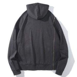 Side Zipper Embroidered Alphabet Tassels Oversized Hoodie sold by Yugen Theory