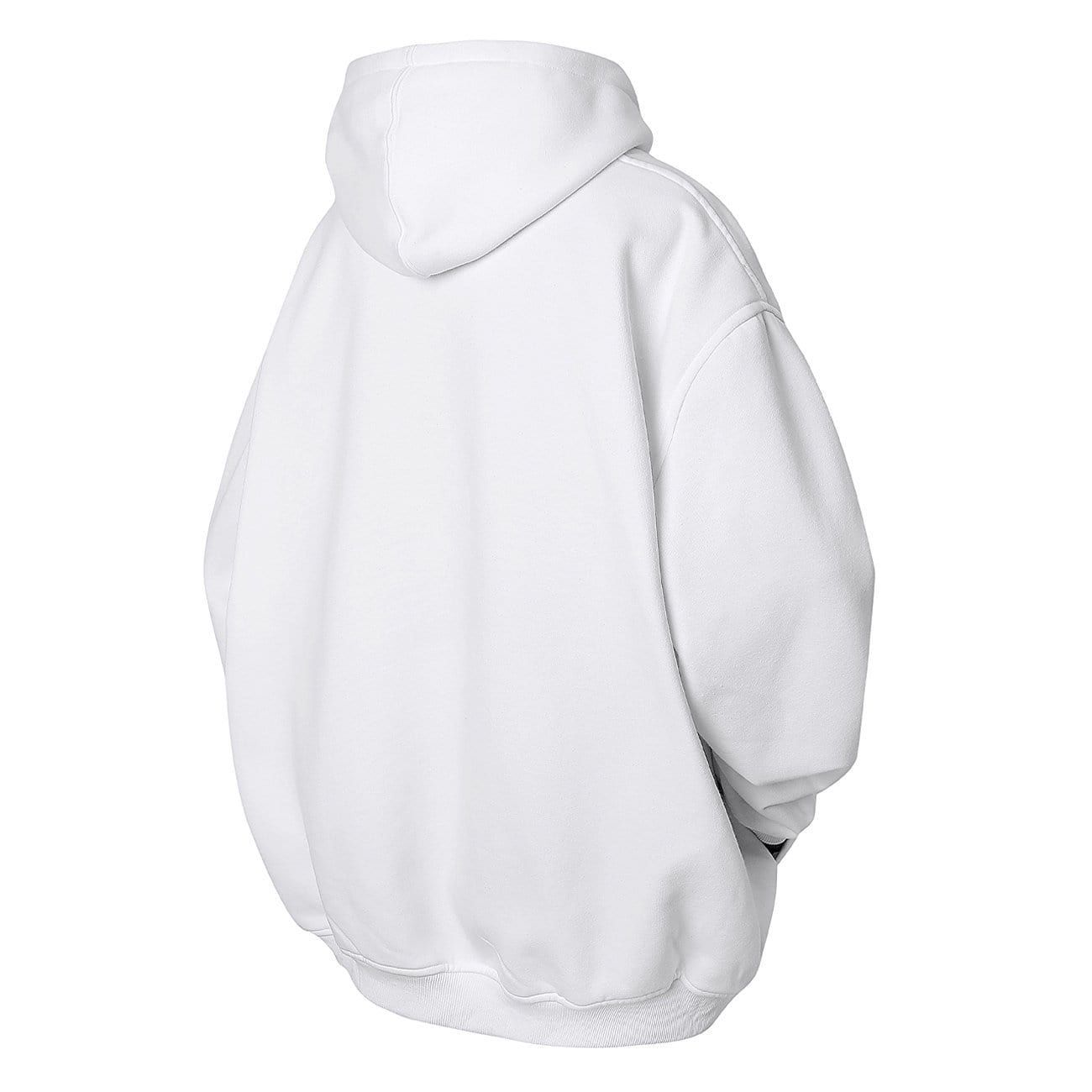 Solid Color Label Embroidery Oversized Hoodie sold by Yugen Theory product image thumbnail 2