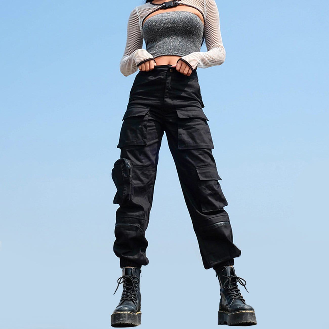 Multi Pockets Cargo Pants sold by Yugen Theory product image thumbnail 3