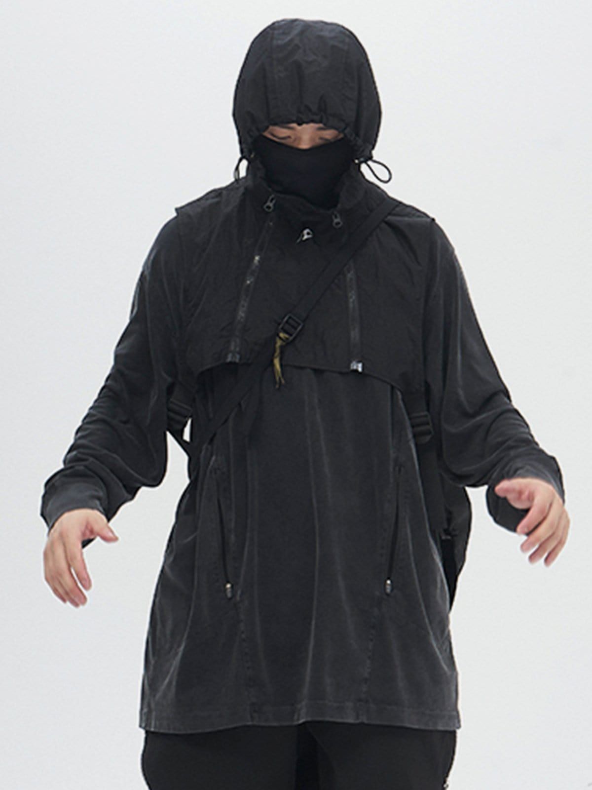Multi Zip Up Waterproof Jacket sold by Yugen Theory product image thumbnail 2