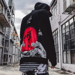 Japanese Wave Hoodie sold by Yugen Theory