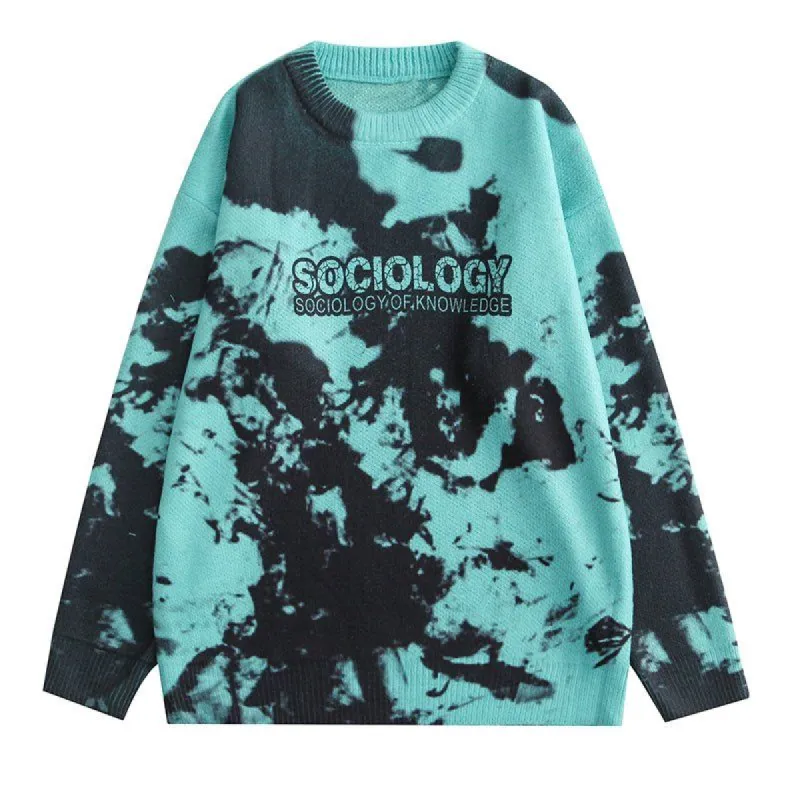 Tie Dye Sweater Lazy Style sold by Yugen Theory