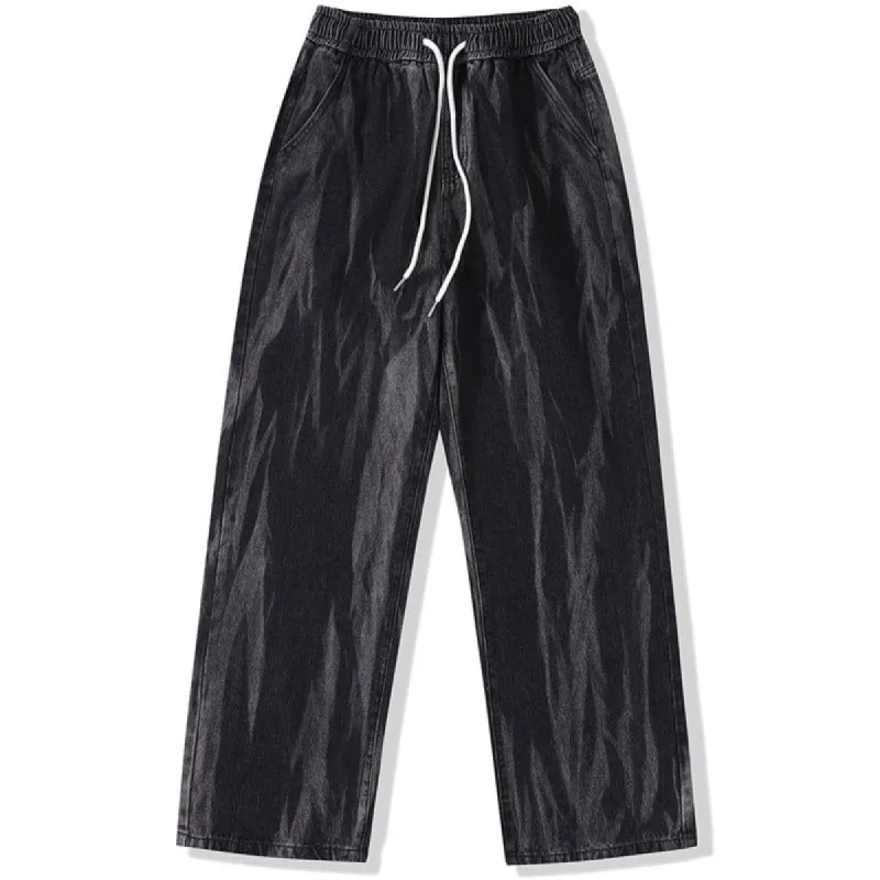 Wide Leg Denim Jeans Tie Dye sold by Yugen Theory