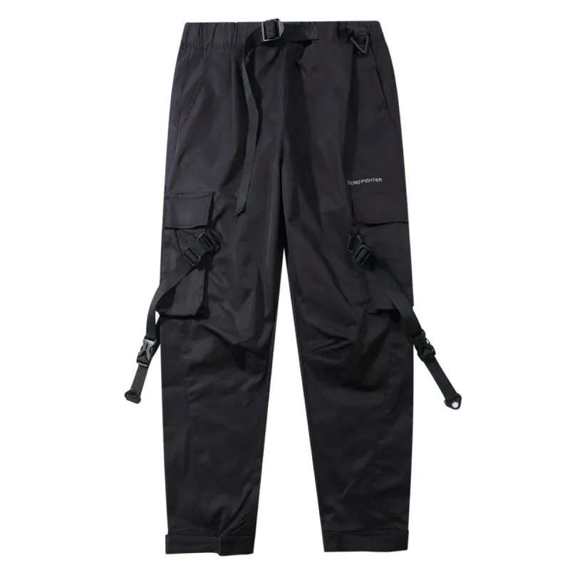 Big Pockets Ribbons Cargo Pants sold by Yugen Theory