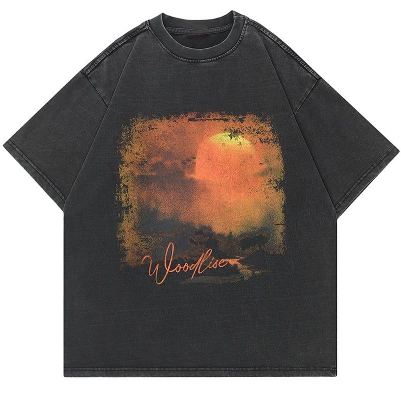 Vintage Wash T-shirt Sunset sold by Yugen Theory