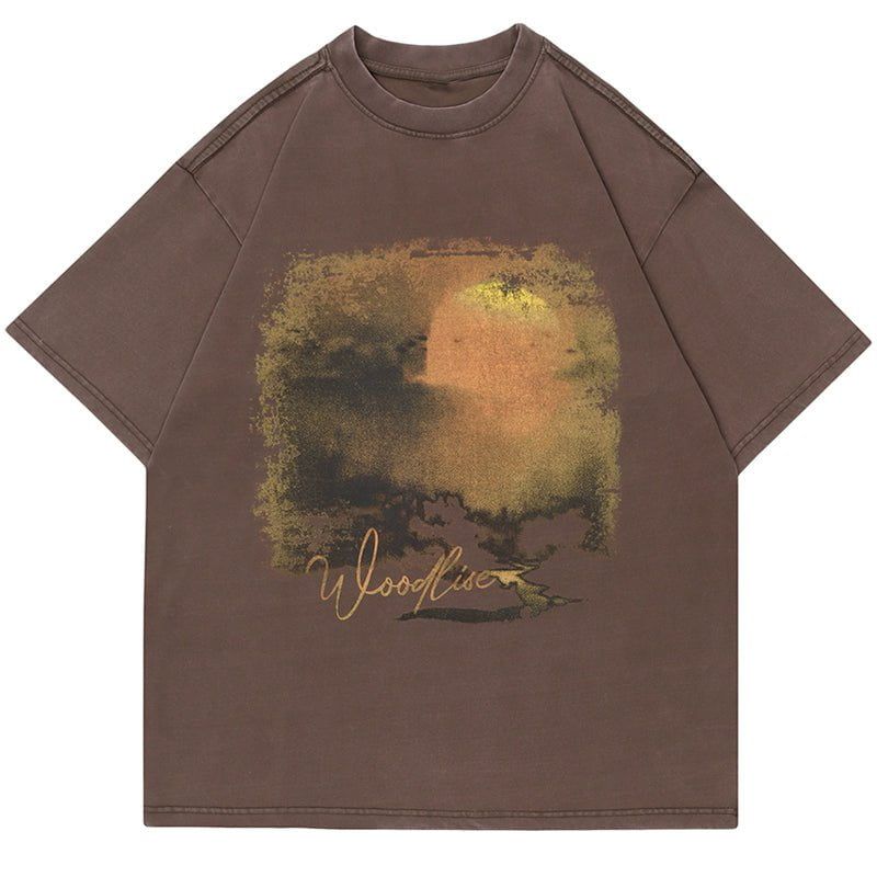 Vintage Wash T-shirt Sunset sold by Yugen Theory product image thumbnail 3