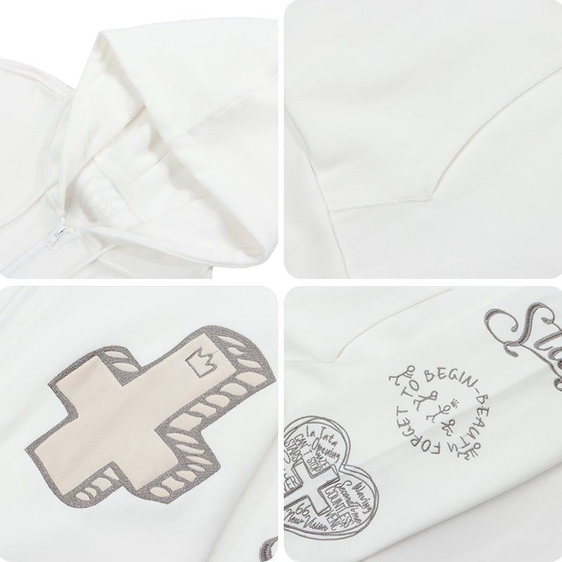 Comfy Full Zip Hoodie Cross sold by Yugen Theory product image thumbnail 4