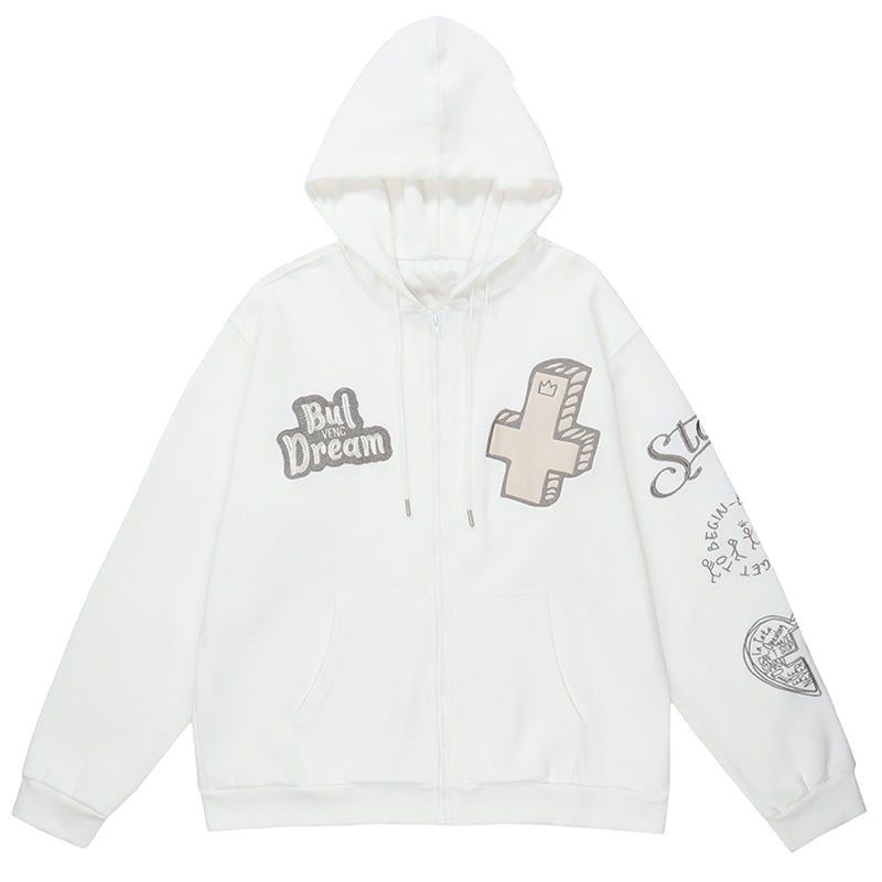 Comfy Full Zip Hoodie Cross sold by Yugen Theory product image thumbnail 2