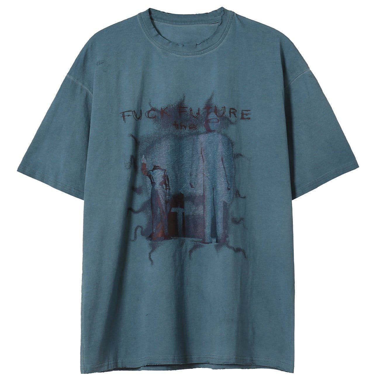Robot Print Washed T-Shirt sold by Yugen Theory product image thumbnail 4