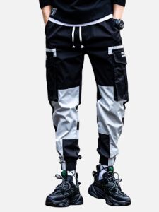 Big Pockets Patchwork Cargo Pants sold by Yugen Theory