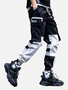 Big Pockets Patchwork Cargo Pants sold by Yugen Theory