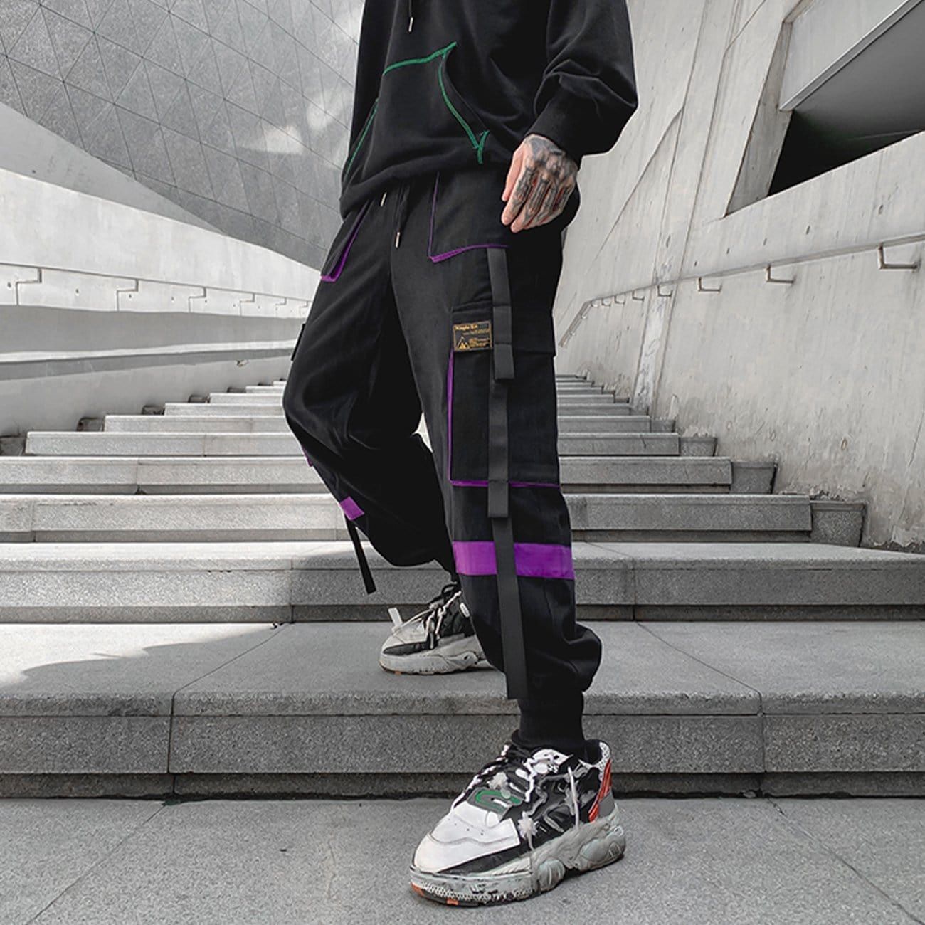 Patchwork Pockets Cyber Techwear Cargo Pants sold by Yugen Theory product image thumbnail 2