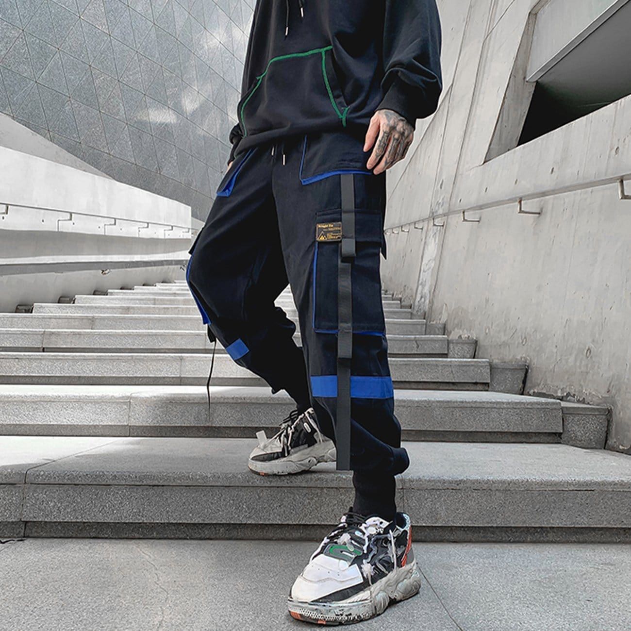 Patchwork Pockets Cyber Techwear Cargo Pants sold by Yugen Theory product image thumbnail 5