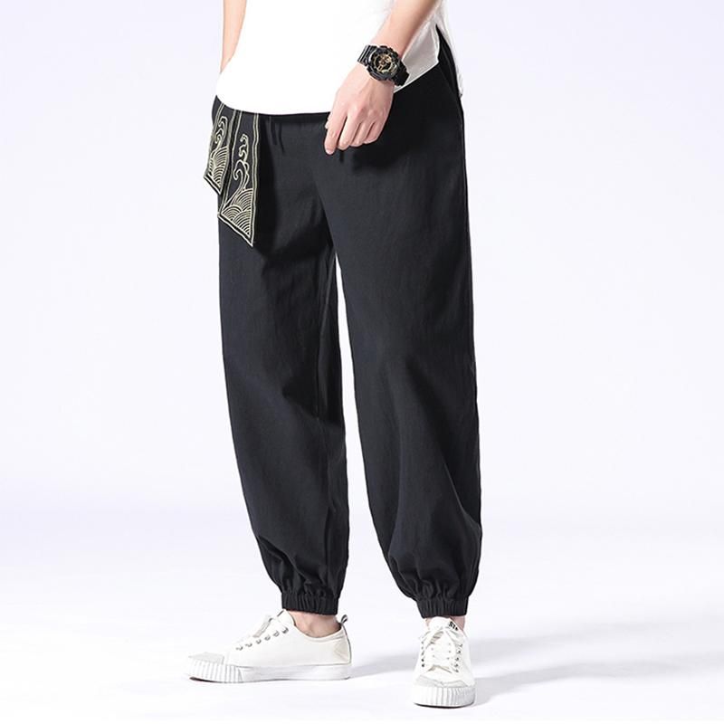 Ancient Style Black Tight End Japanese Pants sold by Yugen Theory product image thumbnail 2