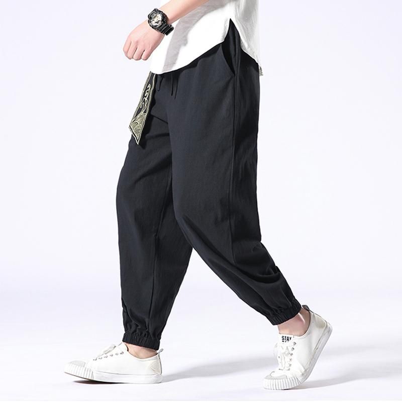 Ancient Style Black Tight End Japanese Pants sold by Yugen Theory product image thumbnail 3