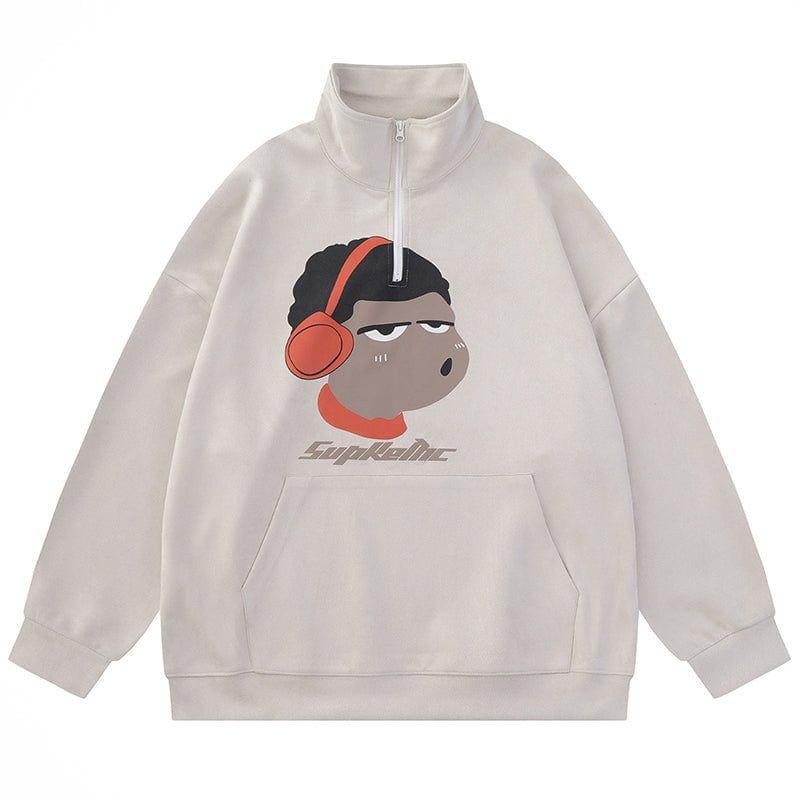 Retro Sweatshirt Music Boy sold by Yugen Theory product image thumbnail 2