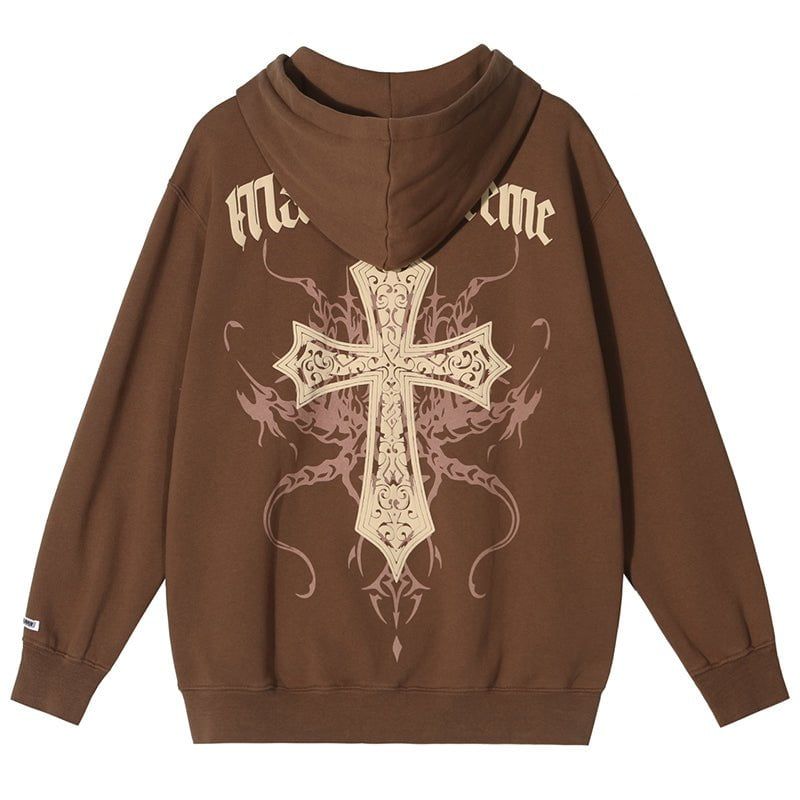 Fleece Zip Hoodie Cross sold by Yugen Theory product image thumbnail 2