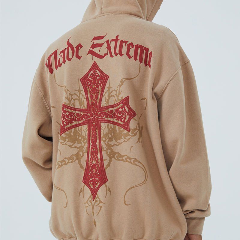 Fleece Zip Hoodie Cross sold by Yugen Theory product image thumbnail 4