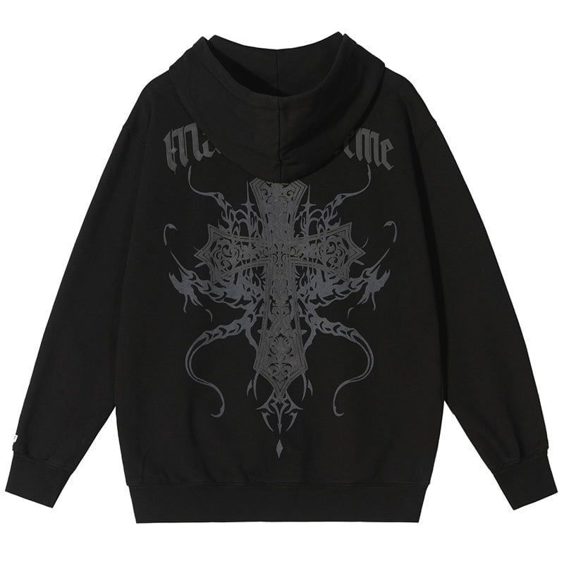 Fleece Zip Hoodie Cross sold by Yugen Theory product image thumbnail 3