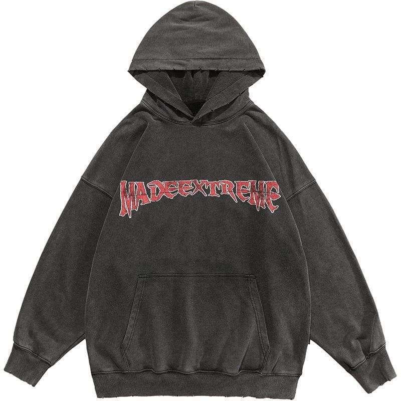 Distressed Punk Hoodie Jesus sold by Yugen Theory product image thumbnail 5