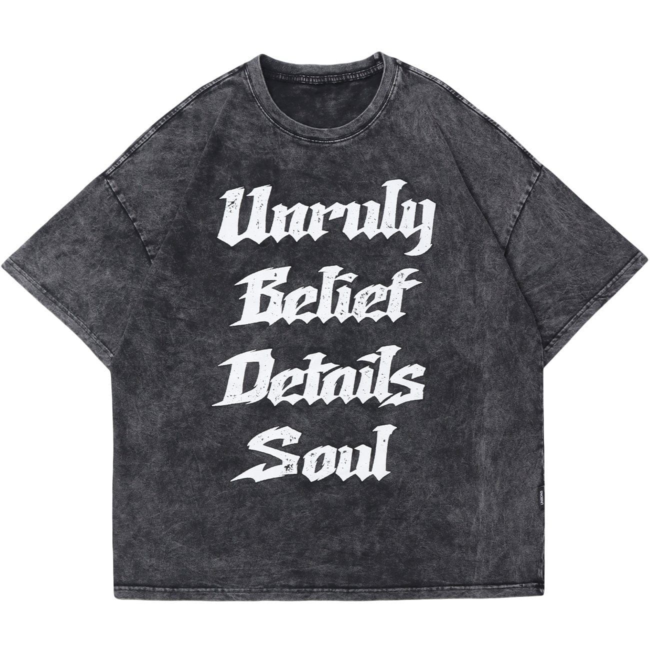 Letters Washed Graphic T-Shirt sold by Yugen Theory
