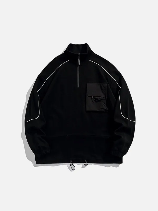 Functional Reflective Strips Sweatshirt sold by Yugen Theory