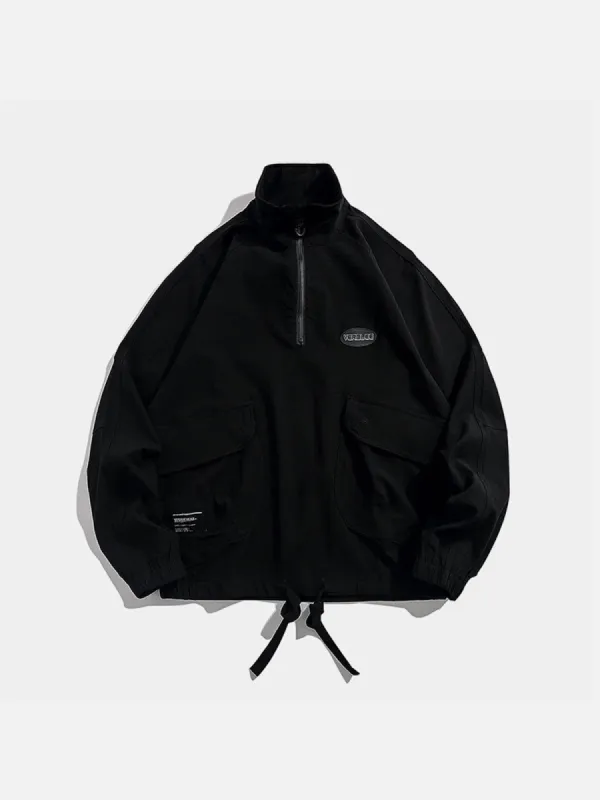 Functional Half Zipper Sweatshirt sold by Yugen Theory